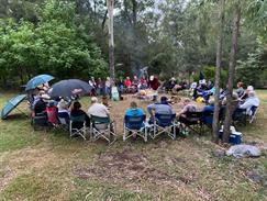 Kilkivan pre Rort caravan crew  38 in total for attending our little event at Kilkivan Bush Camping from Thursday the 29th of April until Monday the 3rd of May